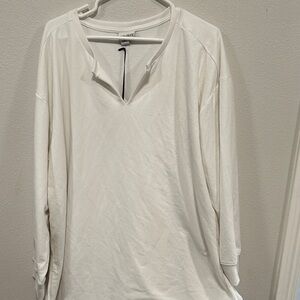 Ava & Viv White Women's Tunic Top